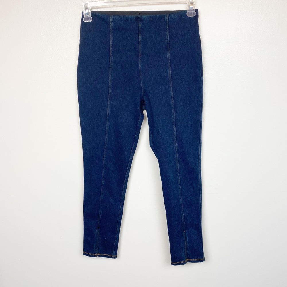 Lysse Blue Stretch Pants Leggings - Picture 1 of 6